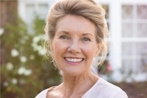 Older female model with dentures sf oral surgery